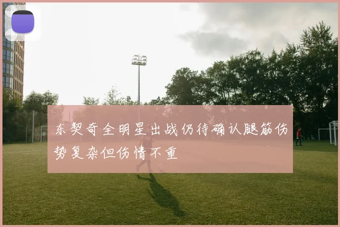 东契奇全明星出战仍待确认腿筋伤势复杂但伤情不重